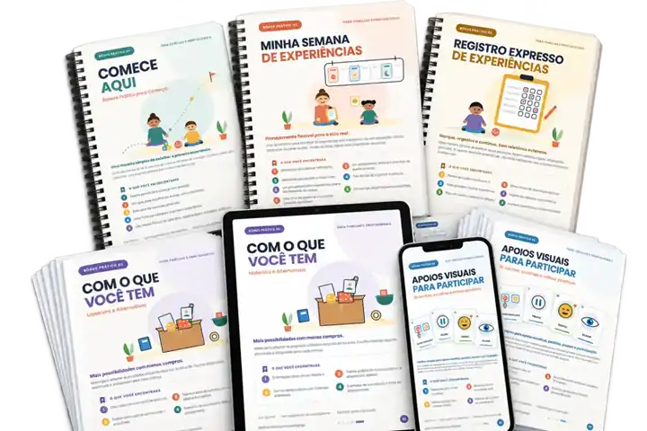 Kit TEA em Ação com materiais impressos e digitais dos 5 bônus