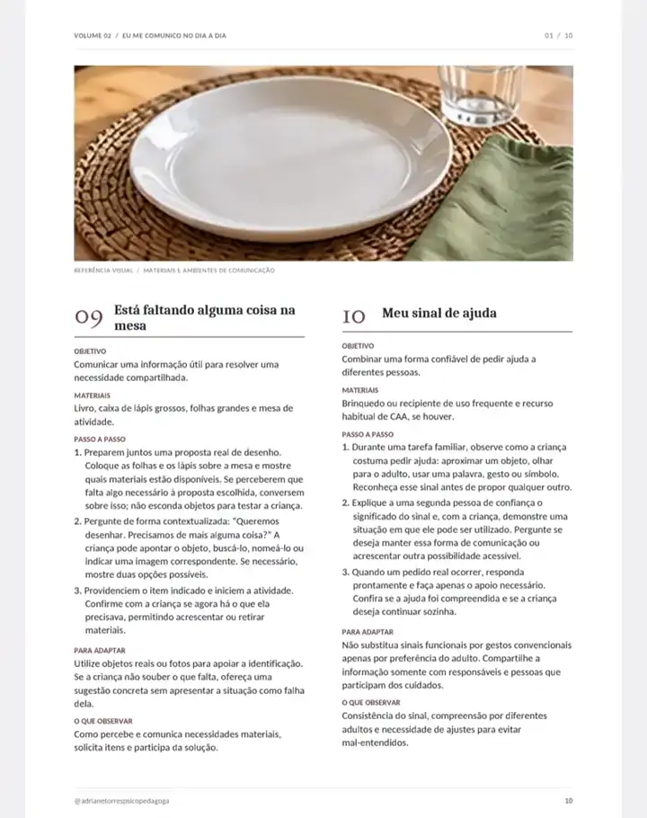 Página do Volume 2 — Eu me comunico no dia a dia